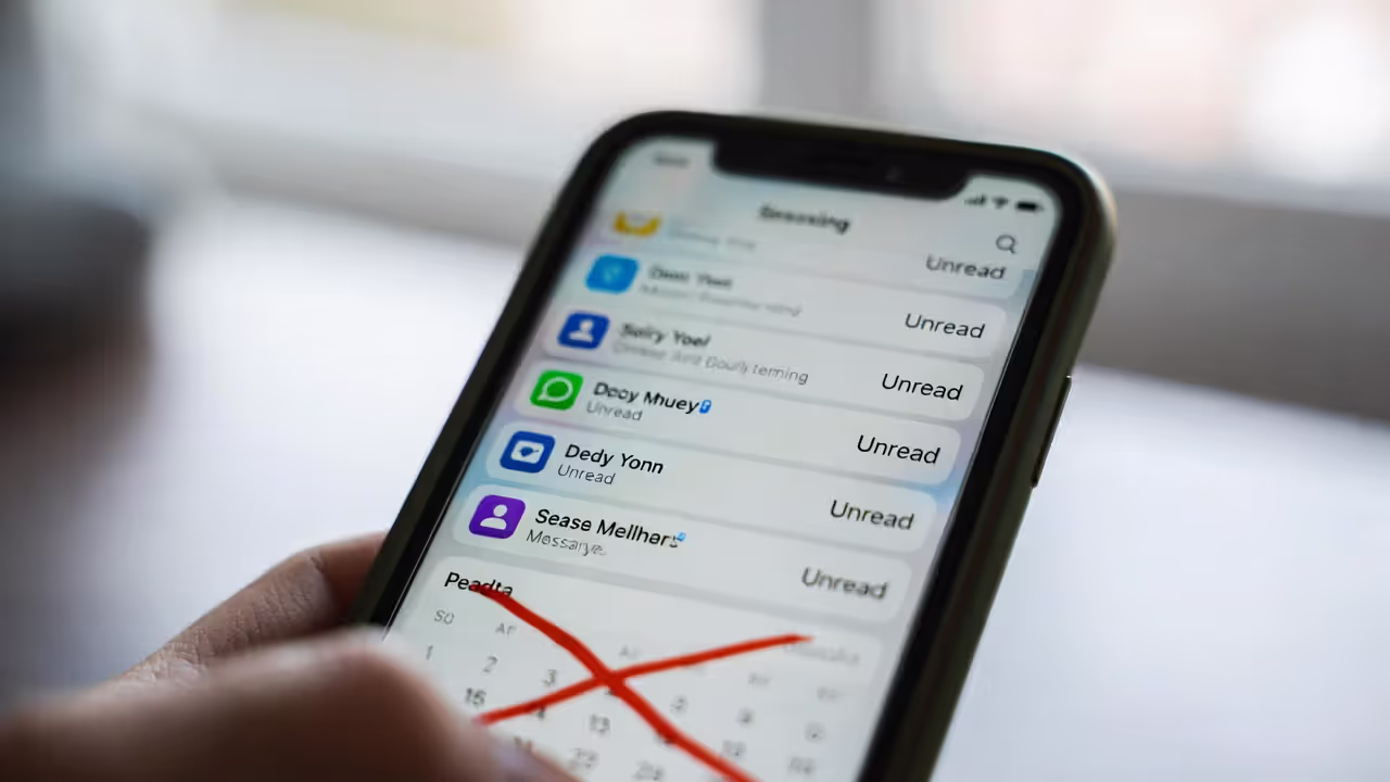 Unread messages and canceled plans as signs of isolation