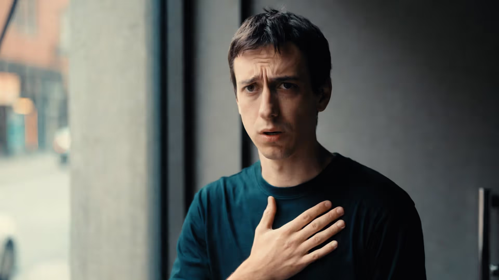 Person experiencing a panic attack